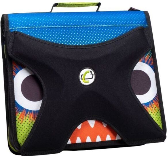 NWT Case-it Monsters Binder THE X-HUGGER 3 Ring Binder 2” Capacity laptop holder - Picture 1 of 12